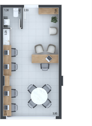 Imagem Sala Comercial à Venda, 39 m² em água Verde - Curitiba