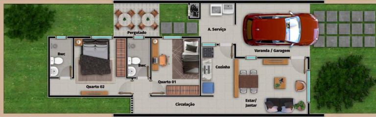 Imagem Casa de Condomínio com 3 Quartos à Venda, 83 m² em Pajuçara - Natal Imagem Casa de Condomínio com 3 Quartos à Venda, 83 m² em Pajuçara - Natal