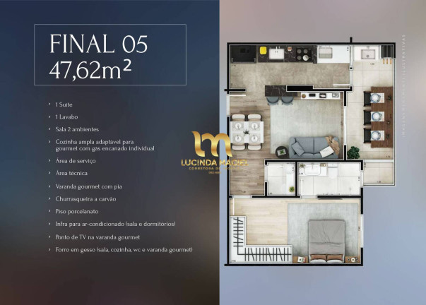 Imagem Apartamento com 2 Quartos à Venda, 69 m² em Guilhermina - Praia Grande