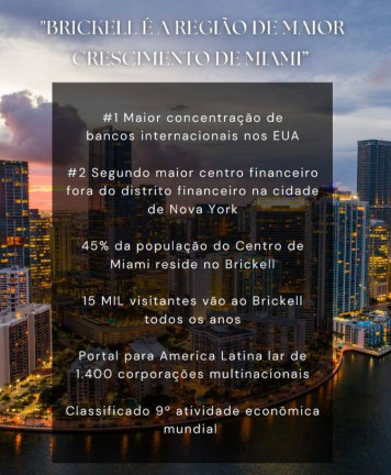 Imagem Apartamento com 1 Quarto à Venda, 30 m² em Brickell - Biscayne Park