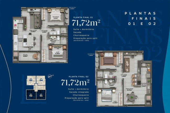 Imagem Apartamento com 2 Quartos à Venda, 71 m² em Centro - Camboriú Imagem Apartamento com 2 Quartos à Venda, 71 m² em Centro - Camboriú