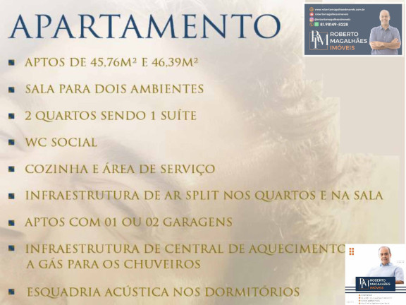 Imagem Apartamento com 2 Quartos à Venda, 45 m² em Madalena - Recife