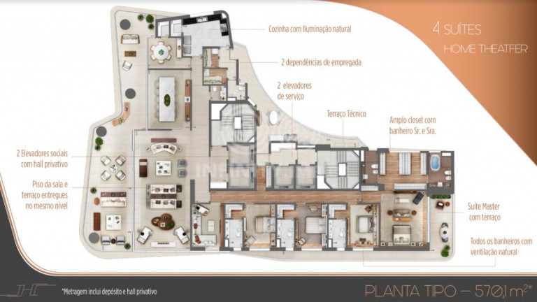 Imagem Apartamento com 4 Quartos à Venda, 570 m² em Itaim Bibi - São Paulo Imagem Apartamento com 4 Quartos à Venda, 570 m² em Itaim Bibi - São Paulo