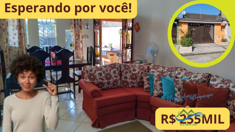 Casa com 2 Quartos à Venda, 67 m² em Balneário Tupy - Itanhaém