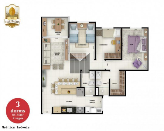 Imagem Imóvel com 2 Quartos à Venda, 75 m² em Vista Alegre - Vinhedo Imagem Imóvel com 2 Quartos à Venda, 75 m² em Vista Alegre - Vinhedo