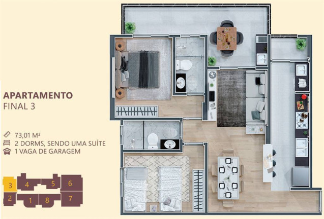 Imagem Apartamento com 2 Quartos à Venda, 57 m² em Mirim - Praia Grande Imagem Apartamento com 2 Quartos à Venda, 57 m² em Mirim - Praia Grande