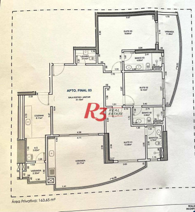 Imagem Apartamento com 3 Quartos à Venda, 163 m² em Ponta Da Praia - Santos Imagem Apartamento com 3 Quartos à Venda, 163 m² em Ponta Da Praia - Santos