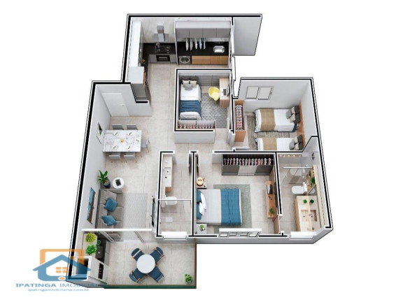 Imagem Apartamento com 3 Quartos à Venda, 84 m² em Cidade Nobre - Ipatinga Imagem Apartamento com 3 Quartos à Venda, 84 m² em Cidade Nobre - Ipatinga