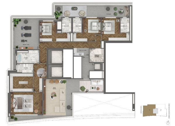 Imagem Imóvel com 4 Quartos à Venda, 695 m² em Jardim Guedala - São Paulo