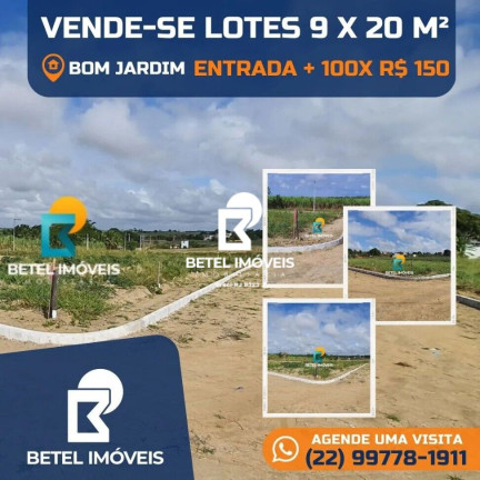 Imagem Terreno à Venda, 180 m² em Bom Jardim - São Francisco De Itabapoana Imagem Terreno à Venda, 180 m² em Bom Jardim - São Francisco De Itabapoana