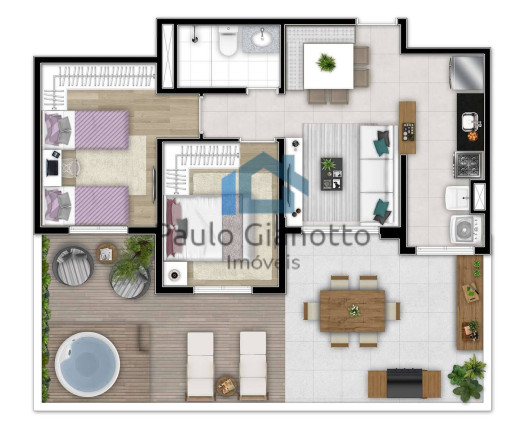 Imagem Apartamento com 2 Quartos à Venda, 85 m² em Granja Viana - Cotia