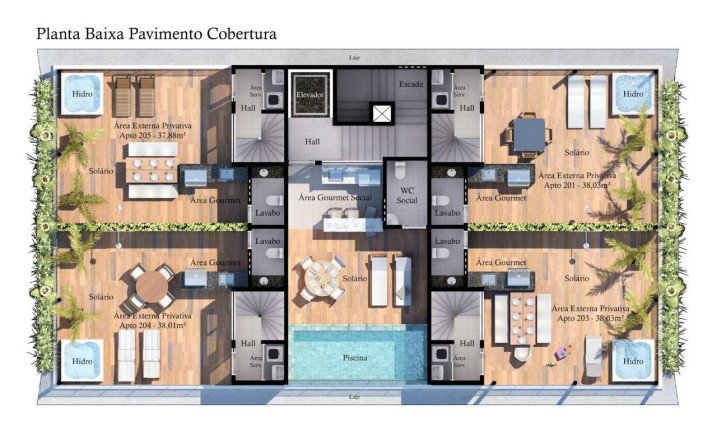 Imagem Apartamento com 1 Quarto à Venda, 33 m² em Bancários - João Pessoa Imagem Apartamento com 1 Quarto à Venda, 33 m² em Bancários - João Pessoa