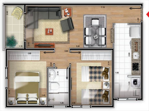 Imagem Apartamento com 2 Quartos à Venda, 50 m² em Caicara - Itanhaem Imagem Apartamento com 2 Quartos à Venda, 50 m² em Caicara - Itanhaem