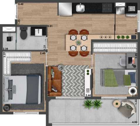 Imagem Apartamento com 1 Quarto à Venda, 51 m² em Perdizes - São Paulo