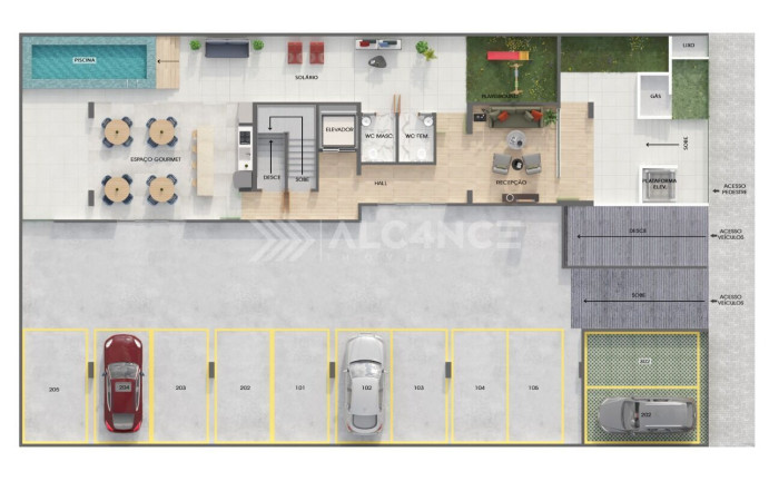 Imagem Cobertura com 3 Quartos à Venda, 105 m² em Brisamar - João Pessoa Imagem Cobertura com 3 Quartos à Venda, 105 m² em Brisamar - João Pessoa