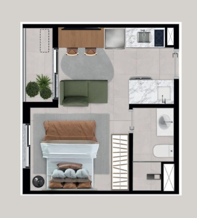 Imagem Studio com 1 Quarto à Venda, 24 m² em Pinheiros - São Paulo Imagem Studio com 1 Quarto à Venda, 24 m² em Pinheiros - São Paulo