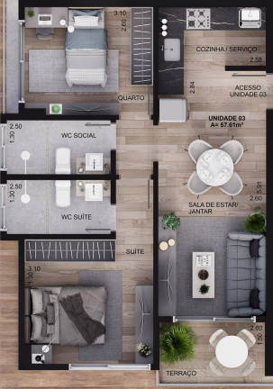 Imagem Apartamento com 3 Quartos à Venda, 58 m² em Intermares - Cabedelo Imagem Apartamento com 3 Quartos à Venda, 58 m² em Intermares - Cabedelo
