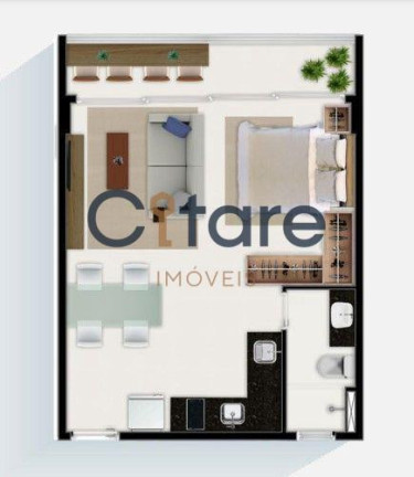 Imagem Apartamento com 1 Quarto à Venda, em Aldeota - Fortaleza Imagem Apartamento com 1 Quarto à Venda, em Aldeota - Fortaleza