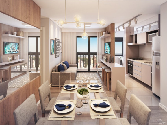 Imagem Apartamento com 2 Quartos à Venda, 44 m² em Cidade Industrial - Curitiba
