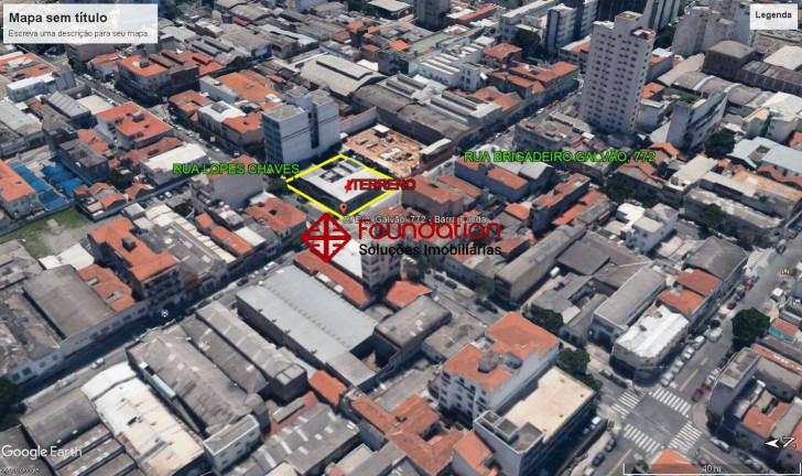 Terreno à Venda, 959 m² em Barra Funda - São Paulo