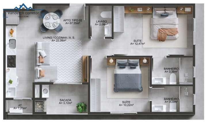 Imagem Imóvel com 2 Quartos à Venda, 62 m² em Morretes Imagem Imóvel com 2 Quartos à Venda, 62 m² em Morretes