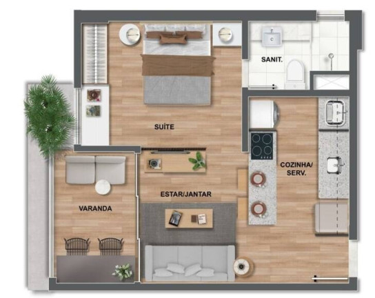 Imagem Apartamento com 1 Quarto à Venda,  em Rio Vermelho - Salvador