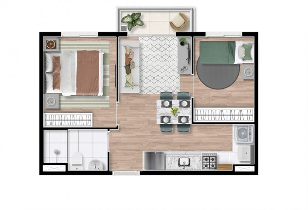 Imagem Imóvel com 2 Quartos à Venda, 46 m² em Vila Parque Jabaquara - São Paulo Imagem Imóvel com 2 Quartos à Venda, 46 m² em Vila Parque Jabaquara - São Paulo