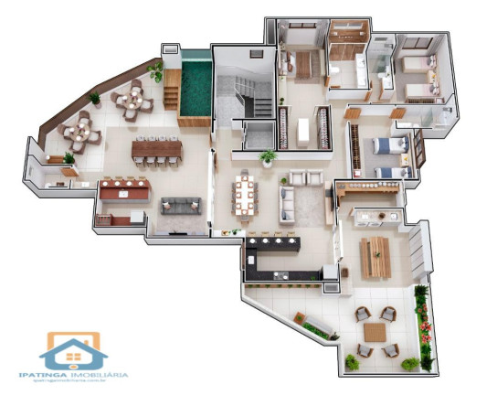 Imagem Apartamento com 3 Quartos à Venda, 267 m² em Iguaçu - Ipatinga Imagem Apartamento com 3 Quartos à Venda, 267 m² em Iguaçu - Ipatinga