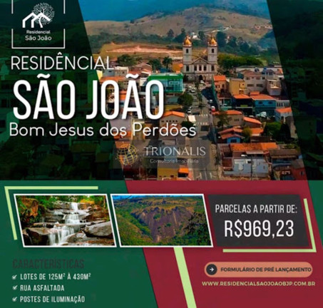 Imagem Terreno à Venda, 430 m² em Serra Negra - Bom Jesus Dos Perdões Imagem Terreno à Venda, 430 m² em Serra Negra - Bom Jesus Dos Perdões