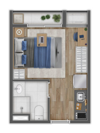 Imagem Studio com 1 Quarto à Venda, 18 m² em Vila Matilde - São Paulo Imagem Studio com 1 Quarto à Venda, 18 m² em Vila Matilde - São Paulo