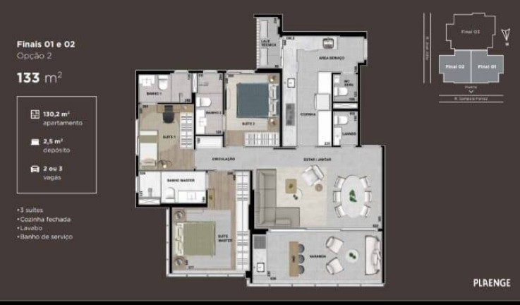 Imagem Apartamento com 3 Quartos à Venda, 133 m² em Cambuí - Campinas
