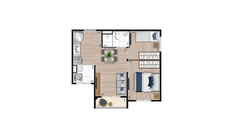 Imagem Apartamento com 2 Quartos à Venda, 45 m² em Jaguaré - São Paulo