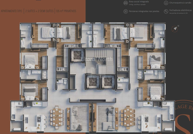 Imagem Apartamento com 4 Quartos à Venda, 135 m² em Centro - Balneário Camboriú Imagem Apartamento com 4 Quartos à Venda, 135 m² em Centro - Balneário Camboriú
