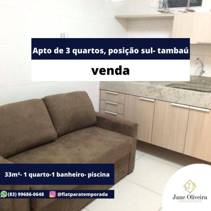 Apartamento à Venda, 33 m² em Tambaú - João Pessoa