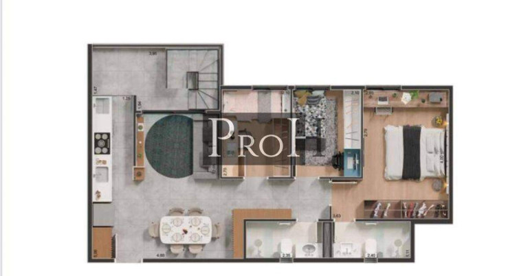 Imagem Cobertura com 3 Quartos à Venda, 125 m² em Jardim - Santo André