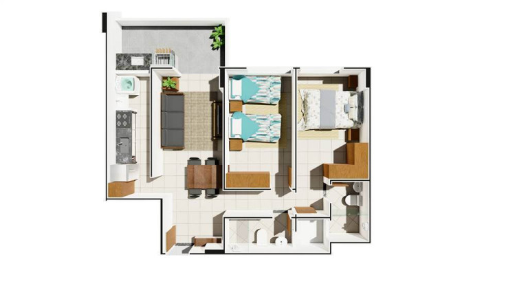 Imagem Apartamento com 2 Quartos à Venda, 69 m² em Caicara - Praia Grande