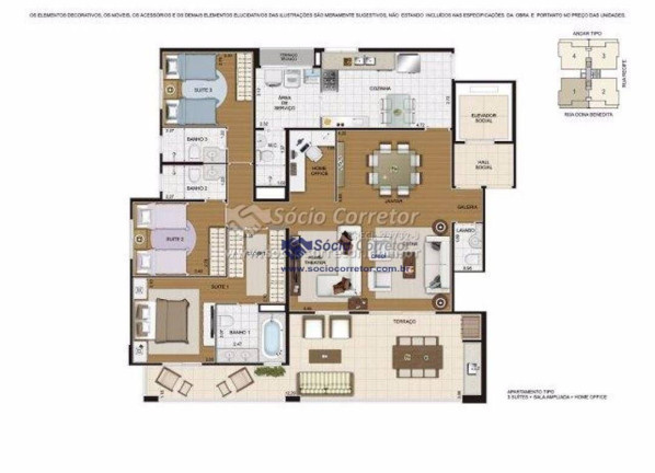 Imagem Apartamento com 3 Quartos à Venda, 165 m² em Vila Rosália - Guarulhos Imagem Apartamento com 3 Quartos à Venda, 165 m² em Vila Rosália - Guarulhos