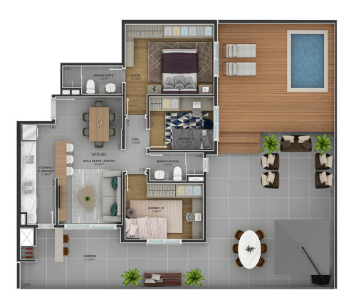 Imagem Apartamento com 3 Quartos à Venda, 176 m² em Jardim América - São Leopoldo Imagem Apartamento com 3 Quartos à Venda, 176 m² em Jardim América - São Leopoldo