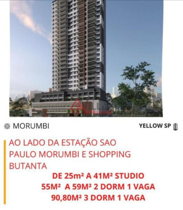 Imagem Apartamento com 1 Quarto à Venda, 25 m² em Morumbi - São Paulo Imagem Apartamento com 1 Quarto à Venda, 25 m² em Morumbi - São Paulo