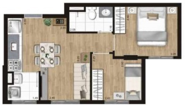 Imagem Imóvel com 2 Quartos à Venda, 42 m² em Freguesia Do ó - São Paulo Imagem Imóvel com 2 Quartos à Venda, 42 m² em Freguesia Do ó - São Paulo