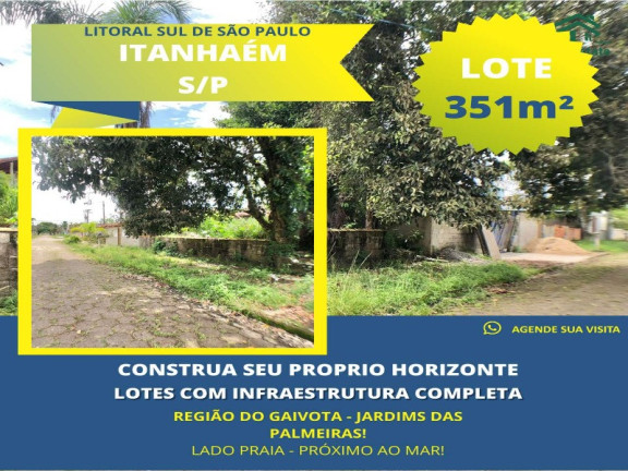 Imagem Terreno para Alugar ou Temporada, 351 m² em Jardim Das Palmeiras - Itanhaém Imagem Terreno para Alugar ou Temporada, 351 m² em Jardim Das Palmeiras - Itanhaém