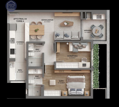 Imagem Apartamento com 2 Quartos à Venda, 77 m² em Cacupé - Florianópolis