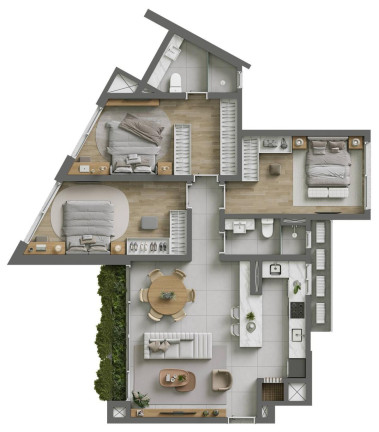 Imagem Apartamento com 3 Quartos à Venda, 102 m² em Torres