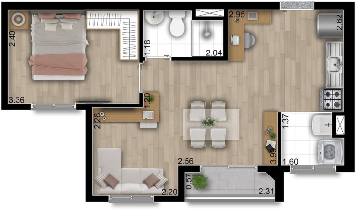 Imagem Imóvel com 2 Quartos à Venda, 39 m² em Vila Carrão - São Paulo Imagem Imóvel com 2 Quartos à Venda, 39 m² em Vila Carrão - São Paulo