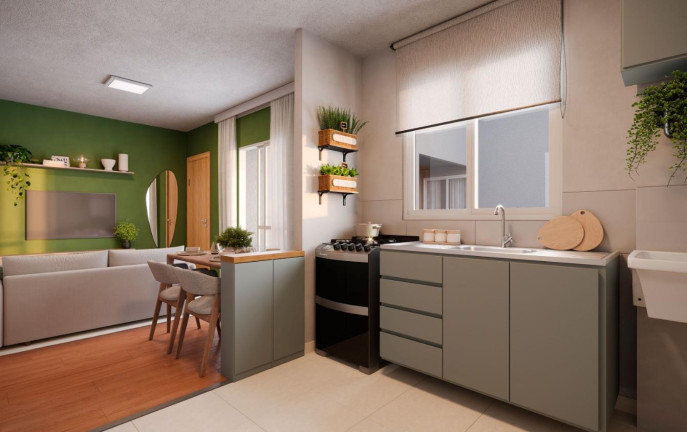 Apartamento com 2 Quartos à Venda, 40 m² em Campinho Da Serra Ii - Serra