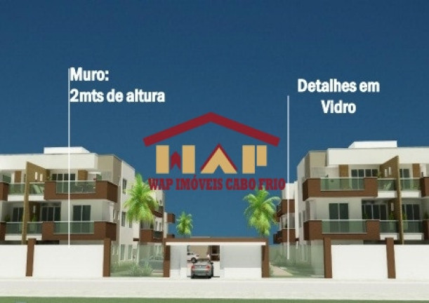 Imagem Apartamento com 1 Quarto à Venda, em Palmeiras - Cabo Frio Imagem Apartamento com 1 Quarto à Venda, em Palmeiras - Cabo Frio