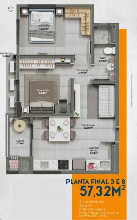 Imagem Apartamento com 2 Quartos à Venda, 58 m² em Lídia Duarte - Camboriú Imagem Apartamento com 2 Quartos à Venda, 58 m² em Lídia Duarte - Camboriú