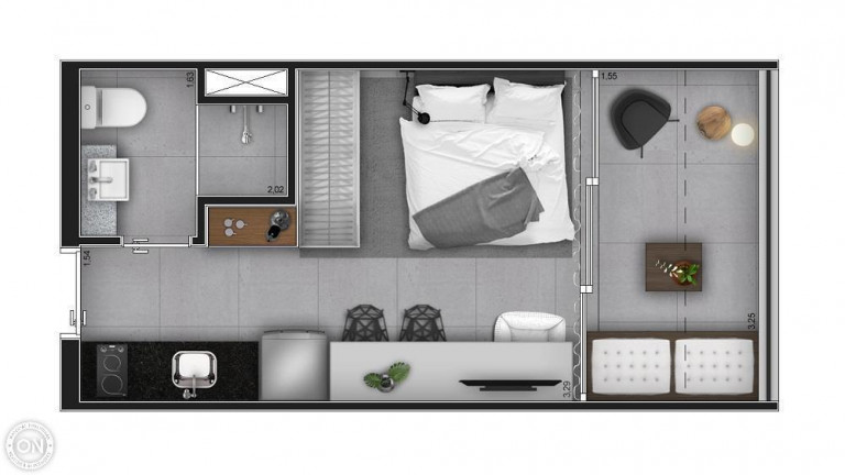 Imagem Studio com 1 Quarto à Venda, 24 m² em Moema - São Paulo Imagem Studio com 1 Quarto à Venda, 24 m² em Moema - São Paulo