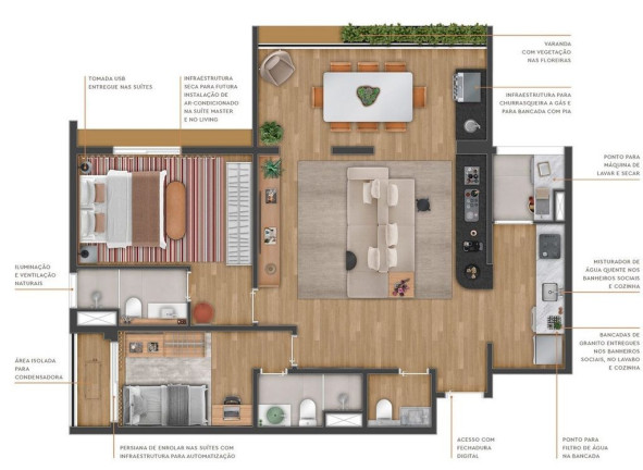 Apartamento com 3 Quartos à Venda, 86 m² em Mirandópolis - São Paulo