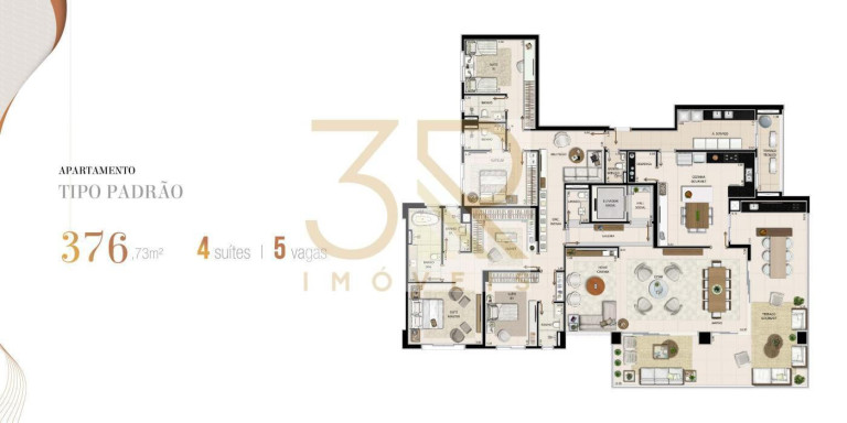 Imagem Apartamento com 4 Quartos à Venda, 376 m² em Jardim Canadá - Ribeirão Preto Imagem Apartamento com 4 Quartos à Venda, 376 m² em Jardim Canadá - Ribeirão Preto